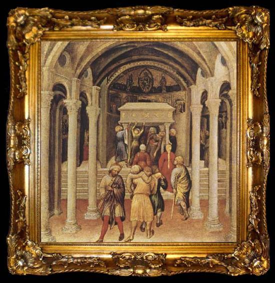 framed  Gentile da Fabriano A Mriacle of St Nicholas (mk080, ta009-2